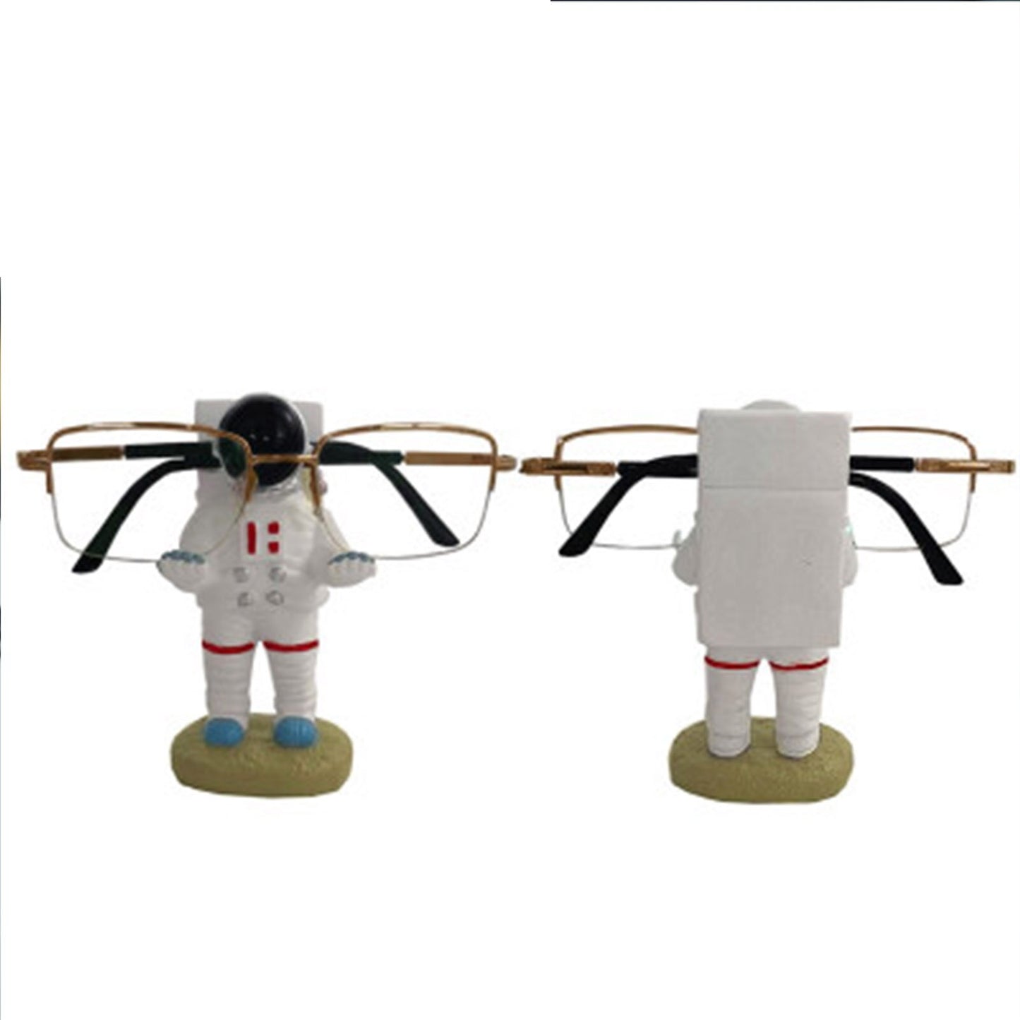 Creative Glasses Frame Display Stand Flat Bottom Spaceman Bracket Holder Resin Crafts Decoration