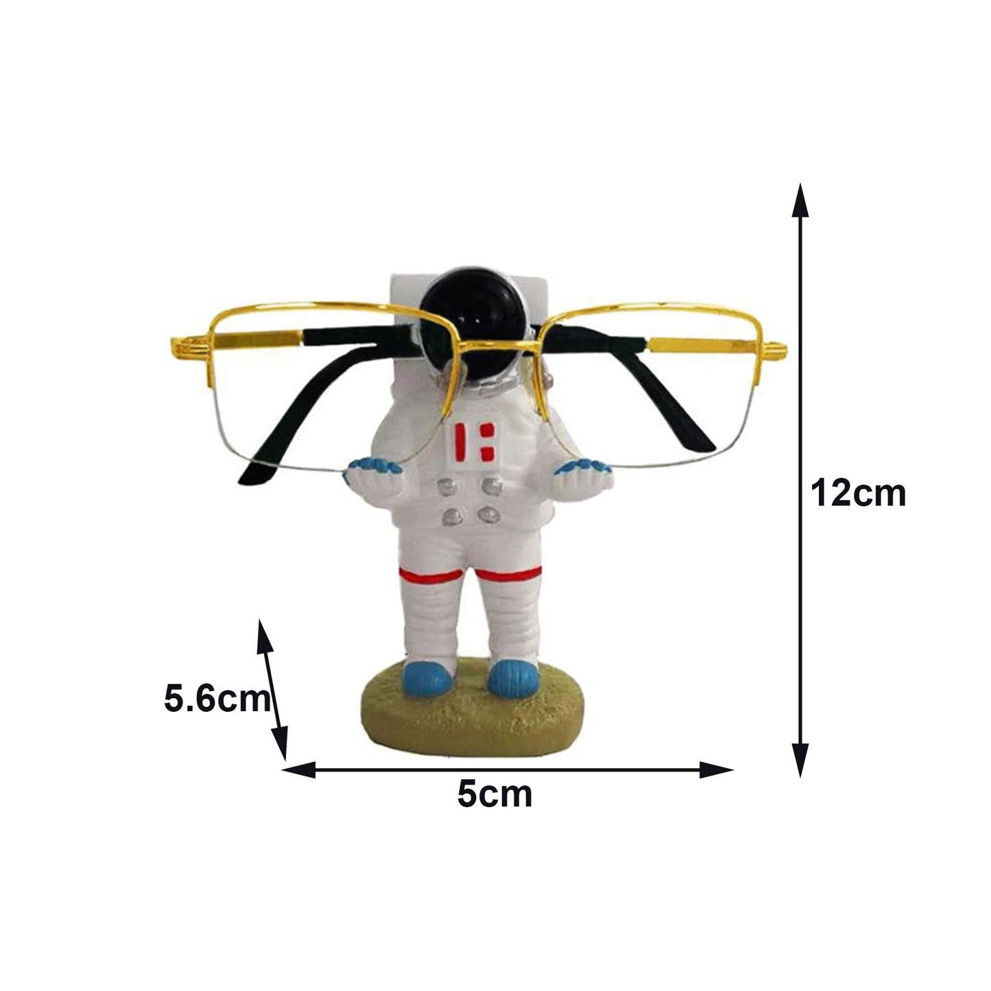 Creative Glasses Frame Display Stand Flat Bottom Spaceman Bracket Holder Resin Crafts Decoration