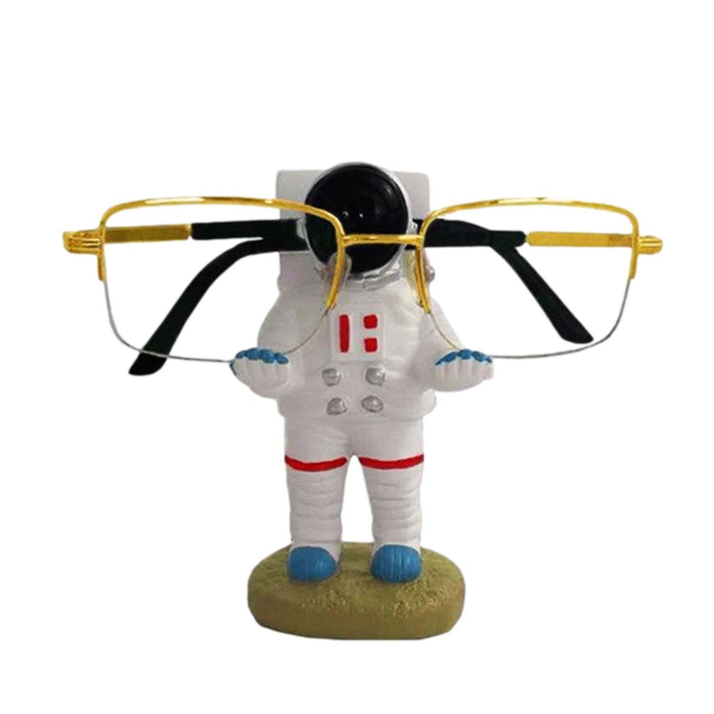 Creative Glasses Frame Display Stand Flat Bottom Spaceman Bracket Holder Resin Crafts Decoration